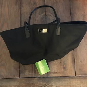 Kate Spade Black Large Nylon Tote